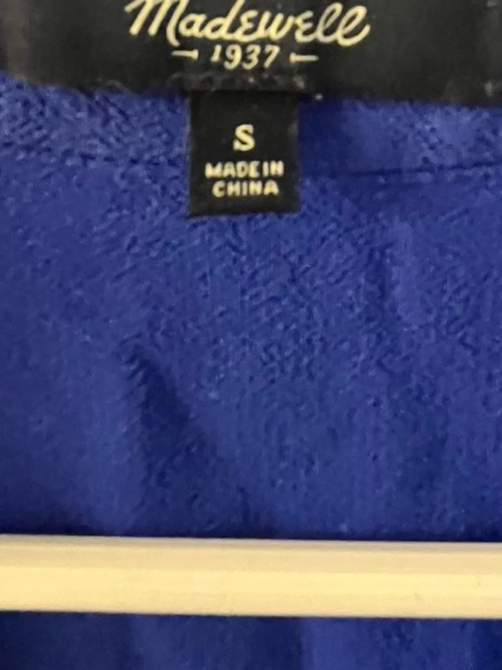 Madewell Vivid Royal Blue Cap-Sleeve Shift Dress - Picture 4 of 4